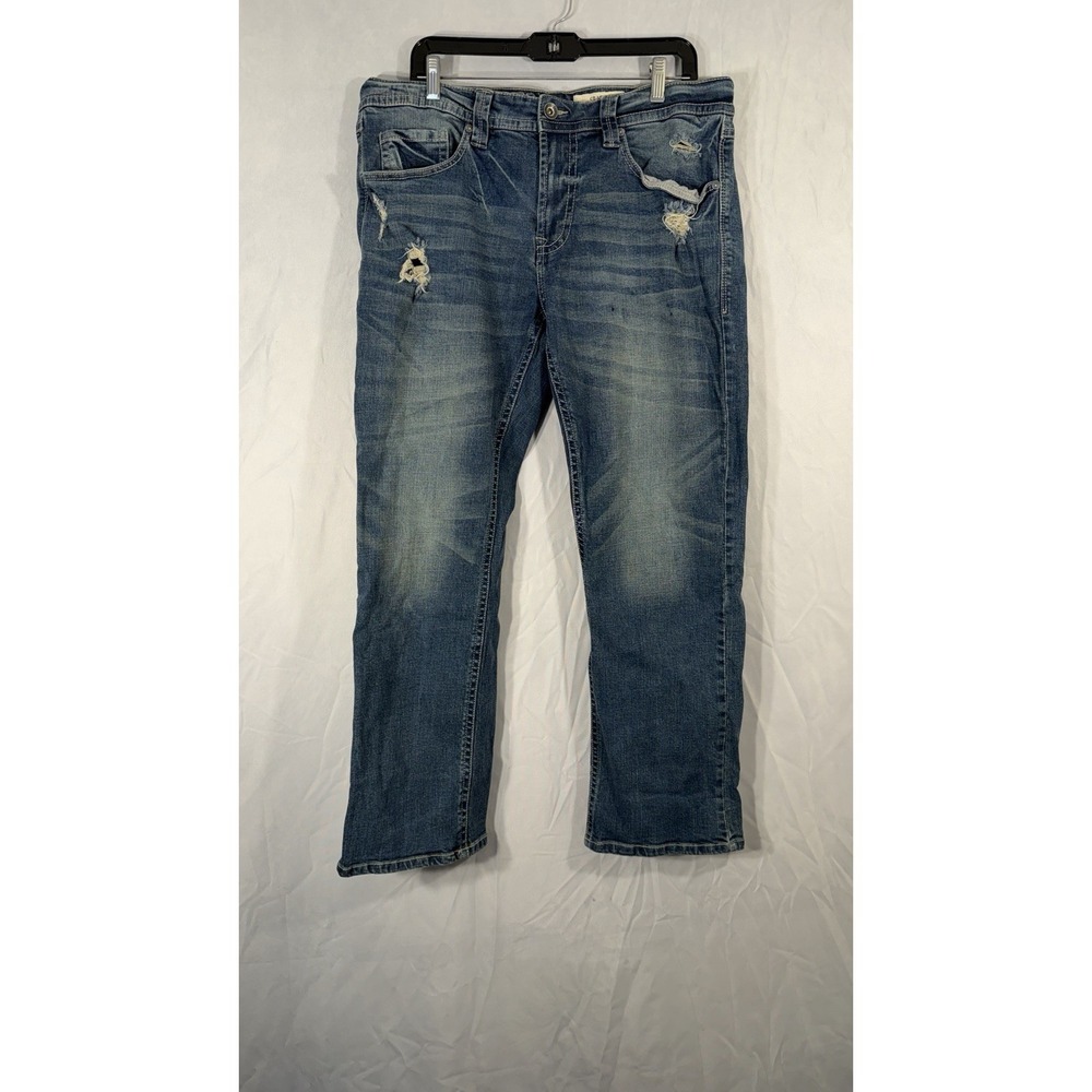 TK Axel Men's Blue Jeans Fits 36x29 Classic Straight EUC Pockets Medium Blue